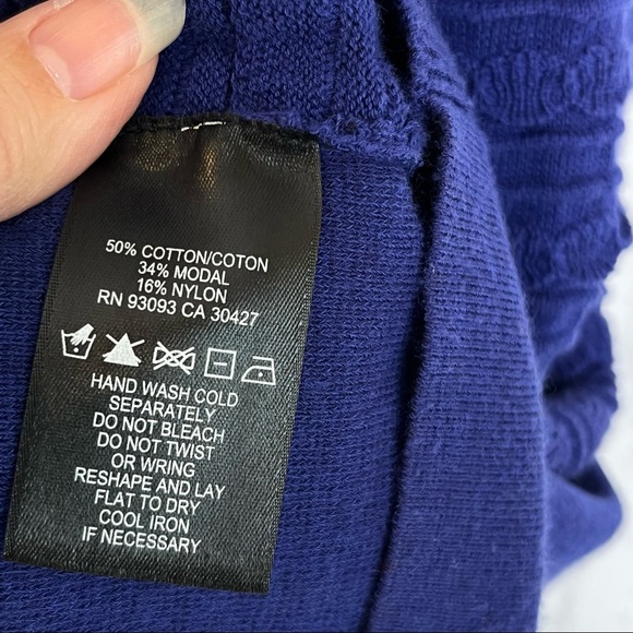 Nic+Zoe Women’s Blue Crew-Neck Sleeveless Scalloped Sheath Dress Size L NWT - Picture 8 of 8